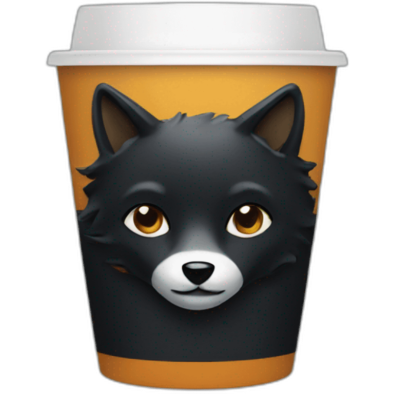 black fox coffee emoji