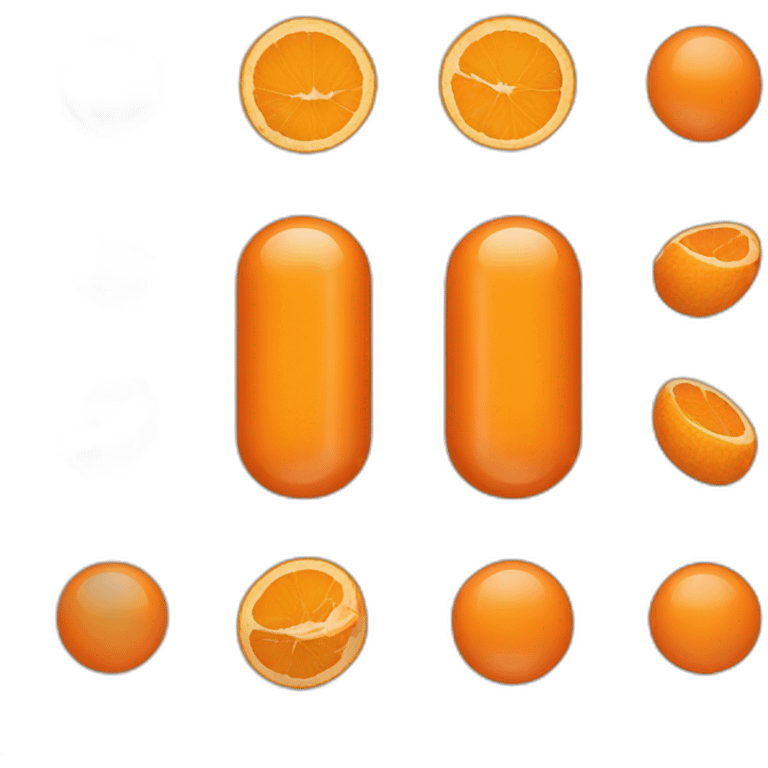 Capsule Orange emoji