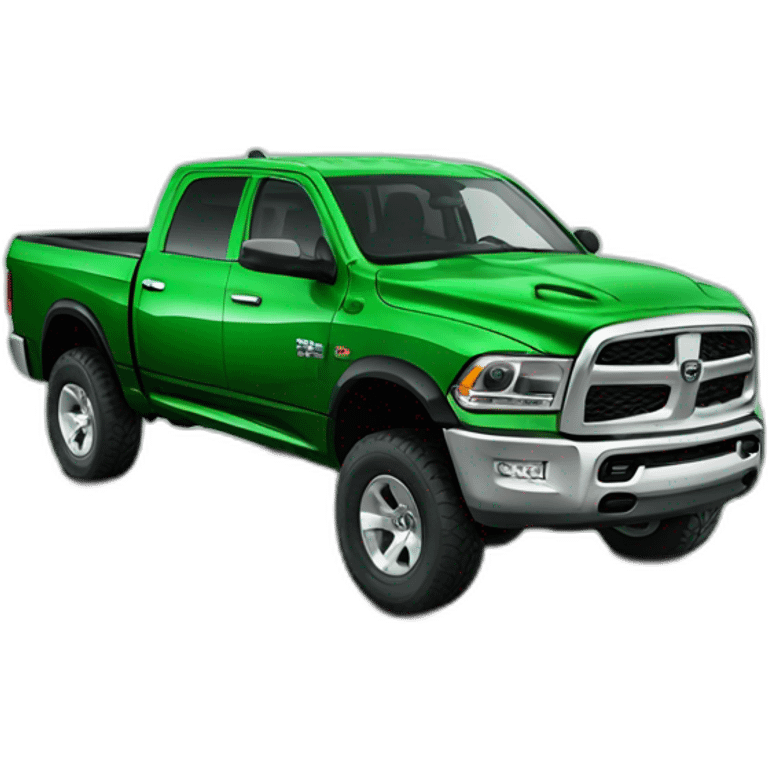 Green dodge ram emoji