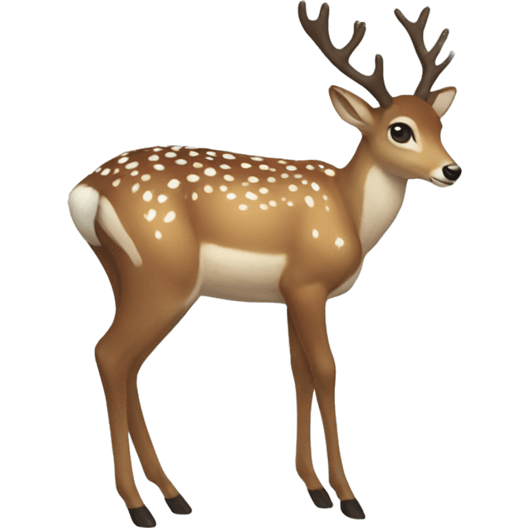 aesthetic christmas deer emoji