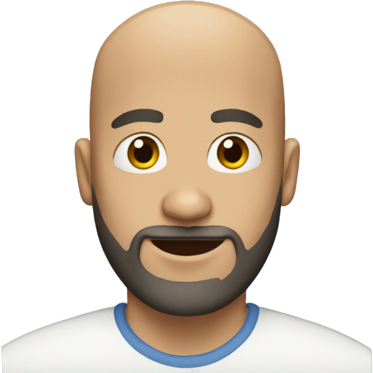 bald man with beard  emoji