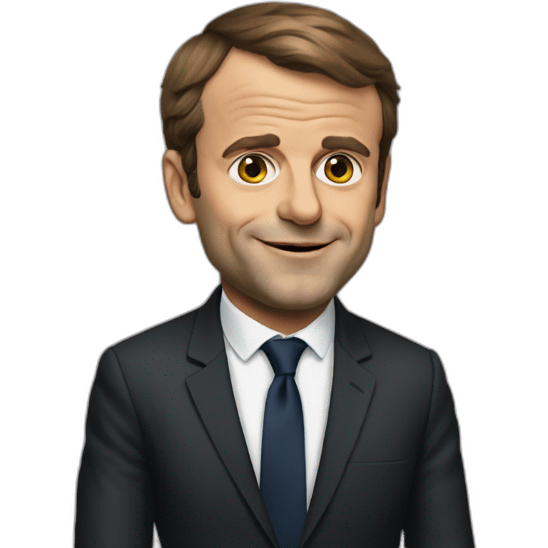 Emanuel Macron en slip emoji