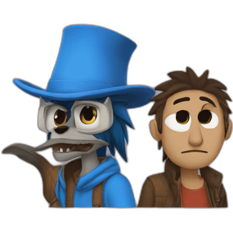 Mordecai and rigby emoji