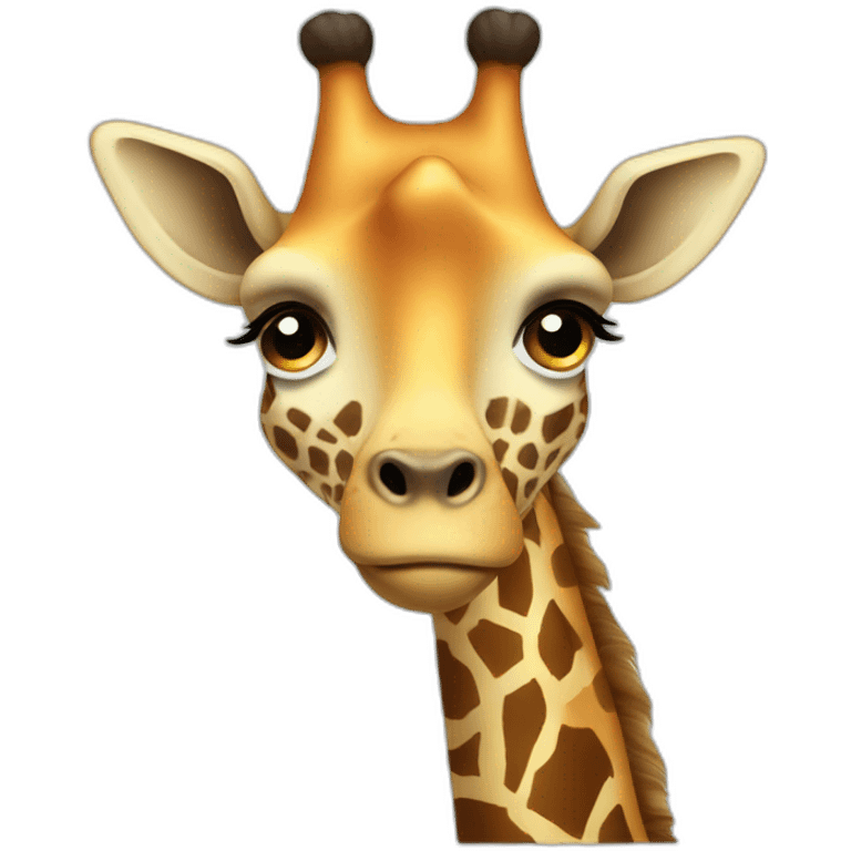 sad giraffe emoji