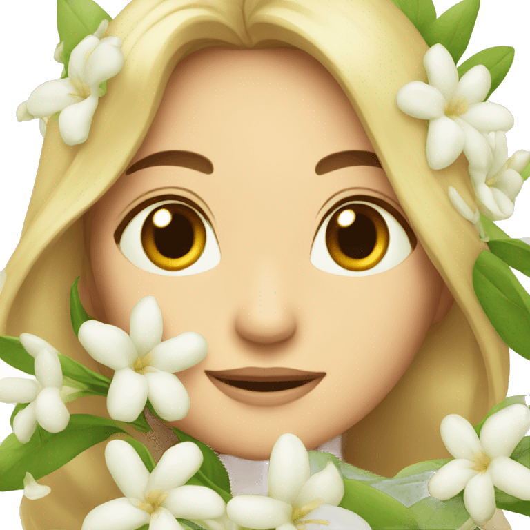 Apple Emoji of Jasmine's flowers  emoji