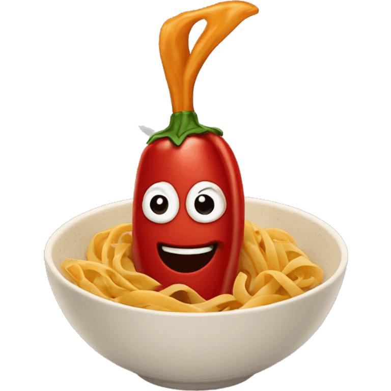 Chili on pasta  emoji