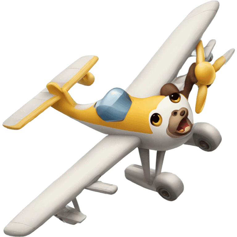 Monkey flying plane emoji