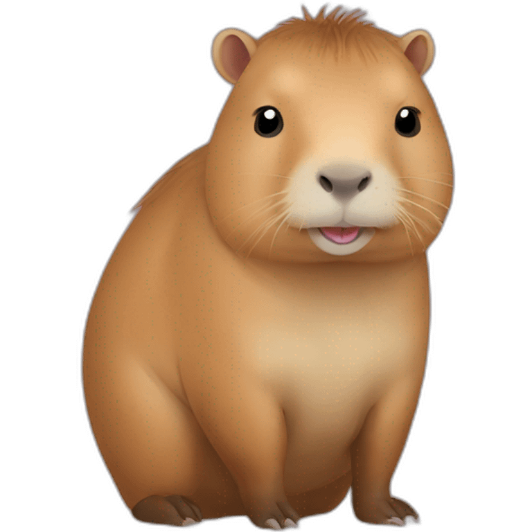 Capybara cute emoji