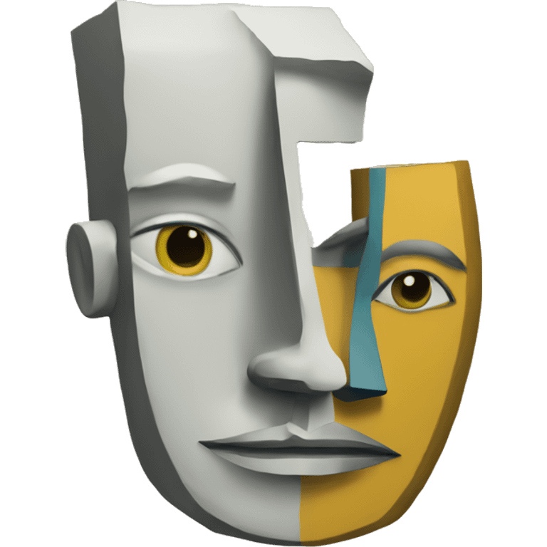 Picasso cubist painting emoji