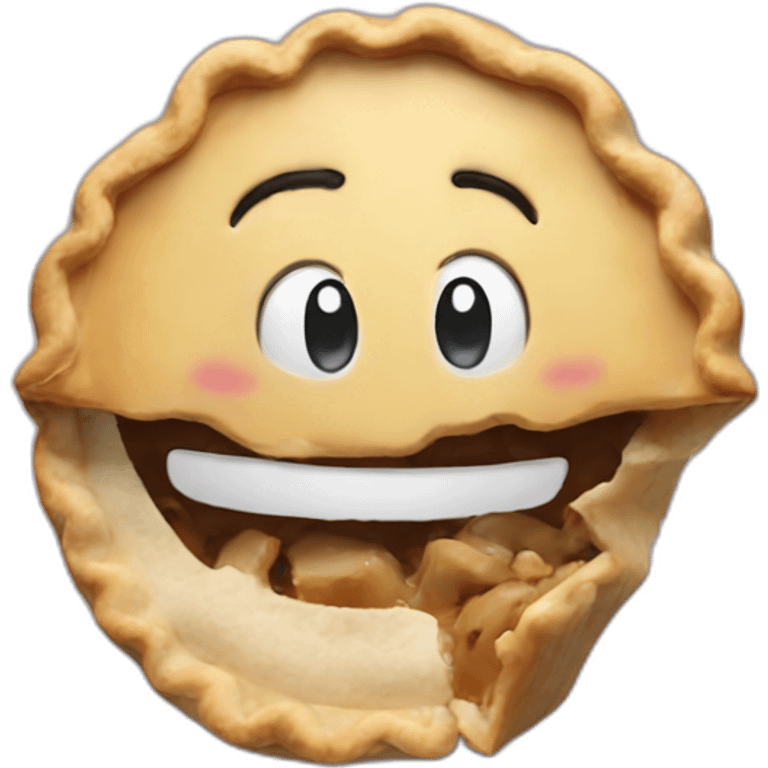 one happy pie emoji