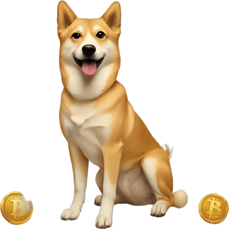 cryptocurrency doge dog bitcoin cryptoemoji emoji