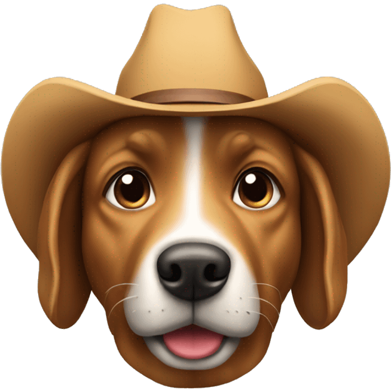 Cowboy dog emoji