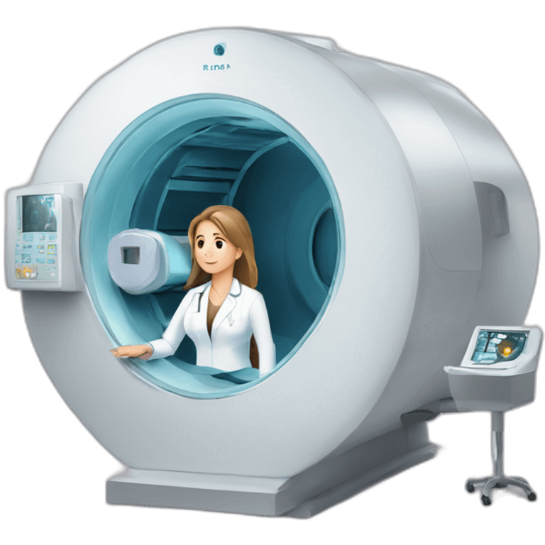 Posh-Radiologist-performing-breast-mri-to-woman emoji