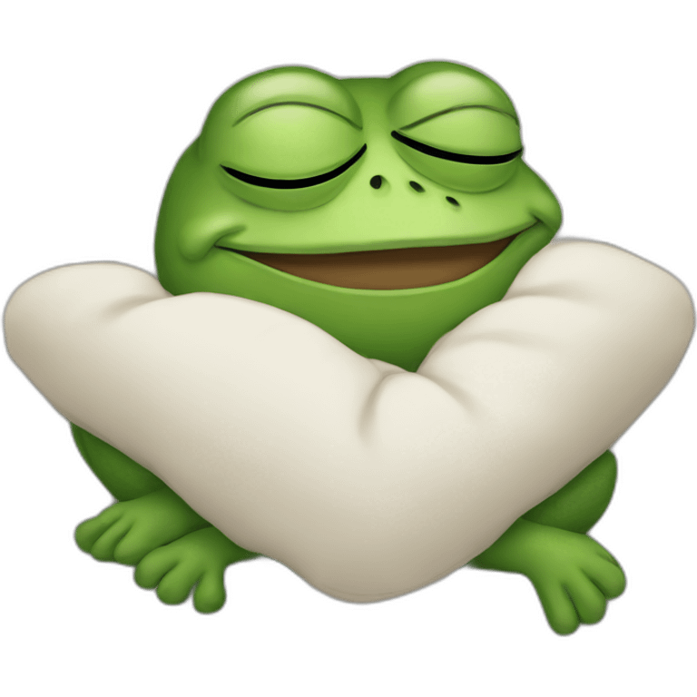 Pepe the frog sleeping emoji