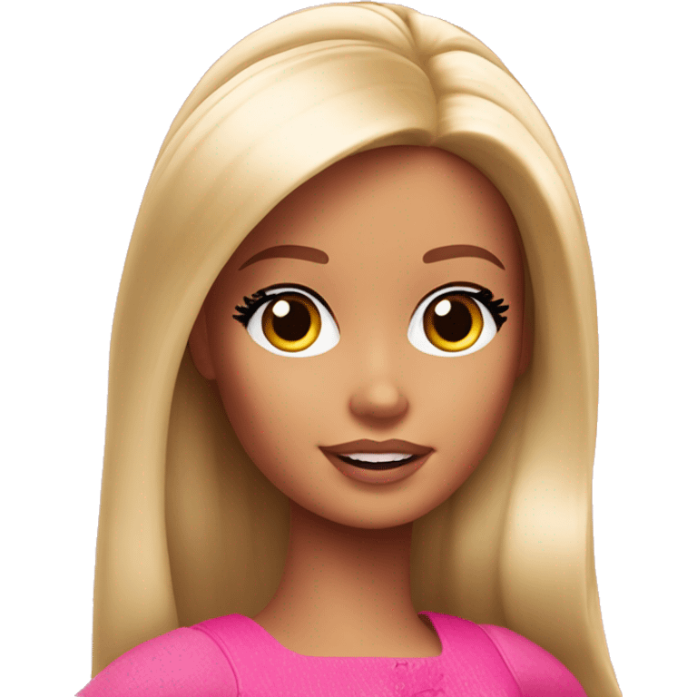 barbie looking to the side emoji