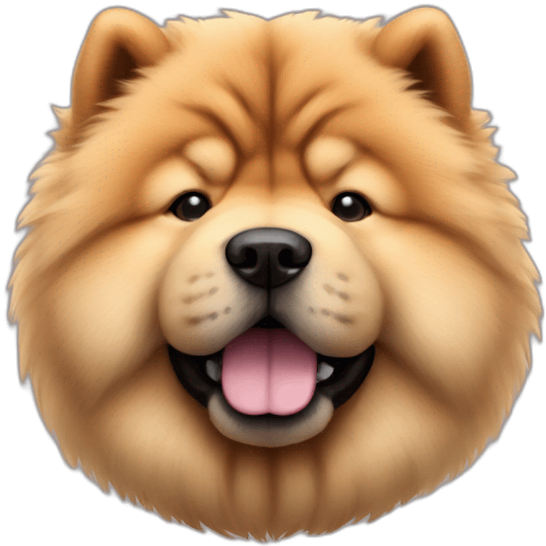 Chow chow fluffy realistic and, from far emoji