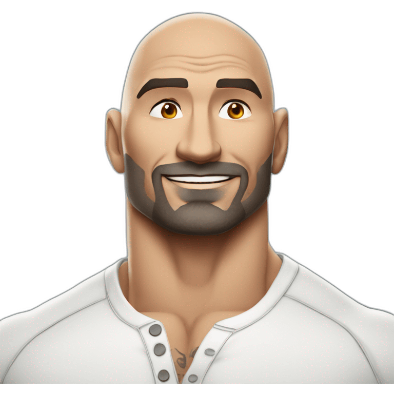 actor dave bautista cartoon wearing henley  emoji