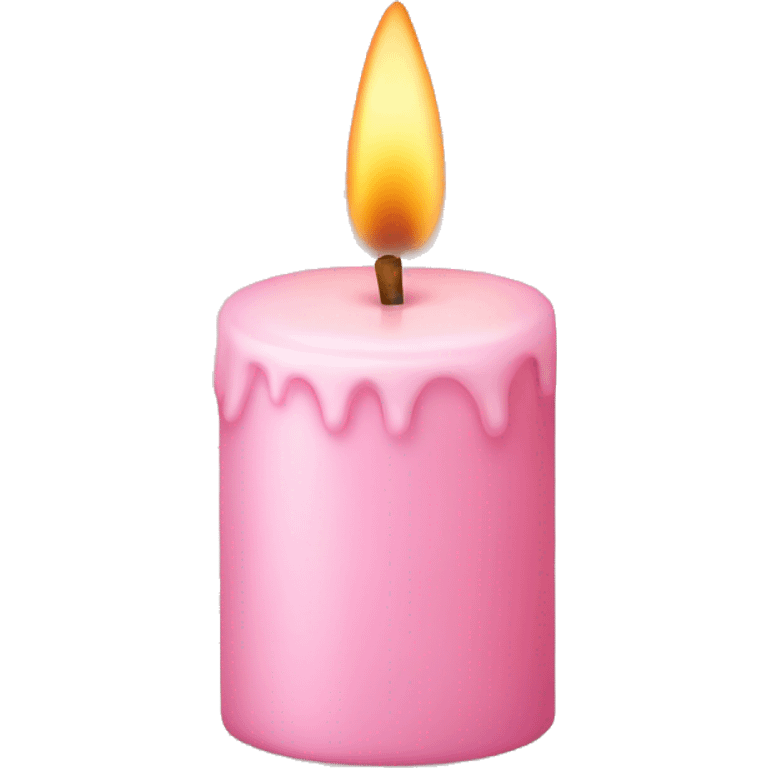 light pink candle emoji