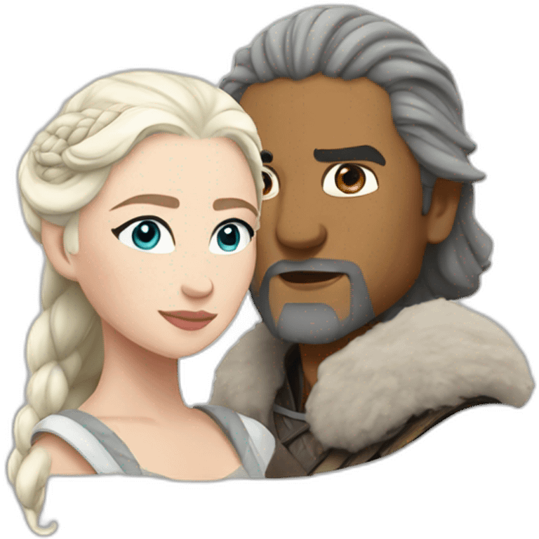 Daenerys and Snow emoji