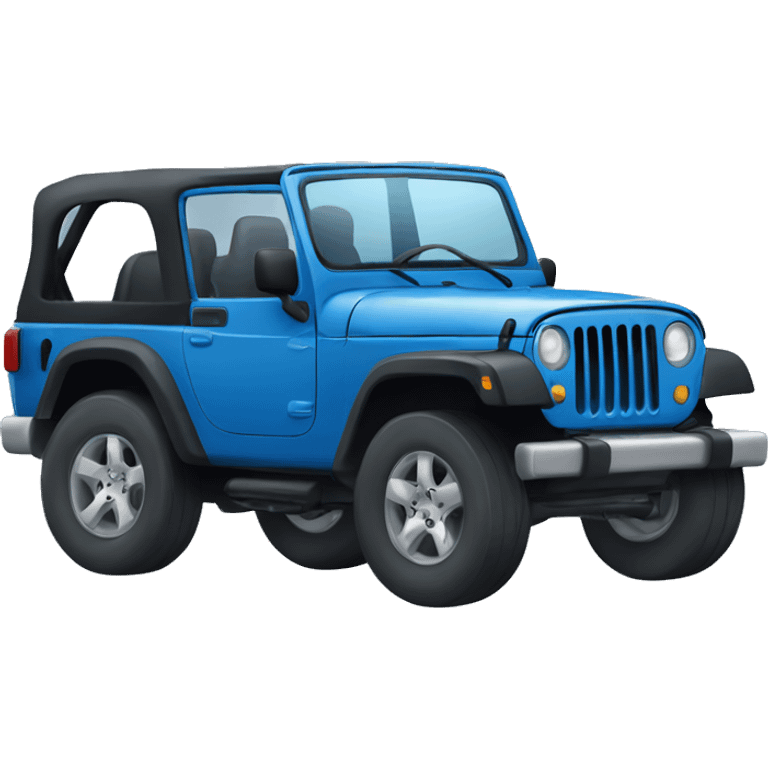 blue jeep emoji