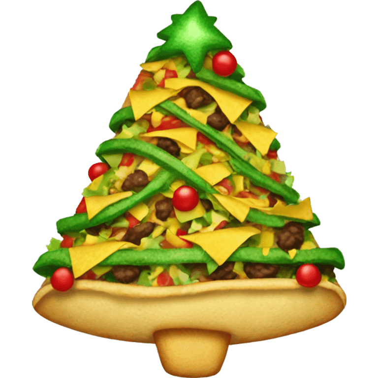 Taco Christmas tree emoji