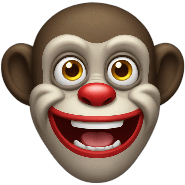 monkey clown emoji