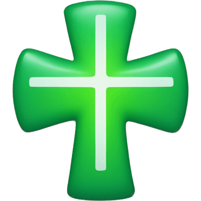 Medical green cross emoji