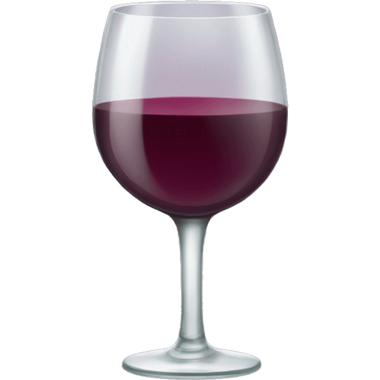 wine glass emoji completely filled with wine all the way to the top emoji