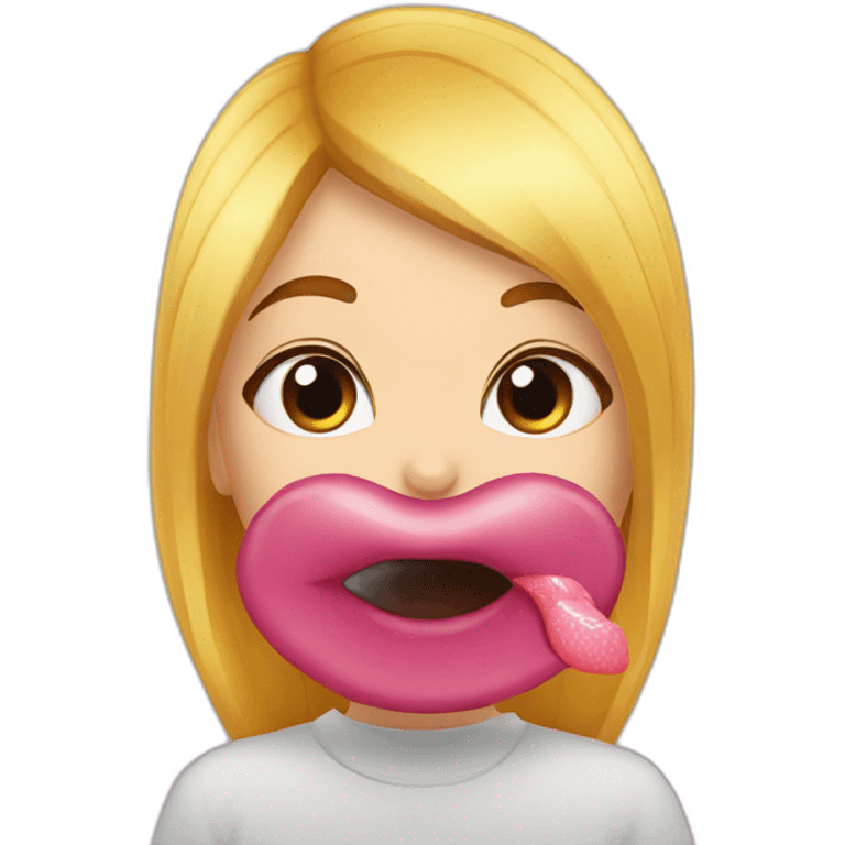 Bisous sur la bouche emoji