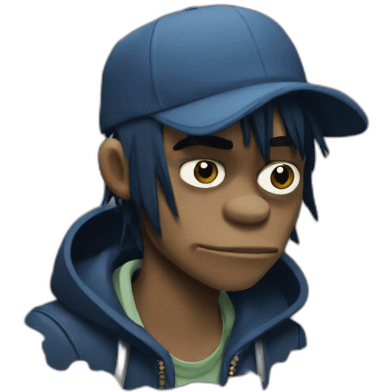 2D gorillaz emoji