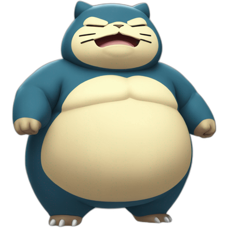 Muscular snorlax emoji