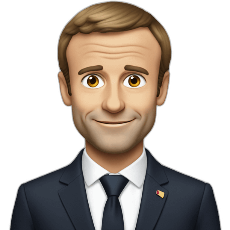 Emmanuel Macron like Omer simson emoji