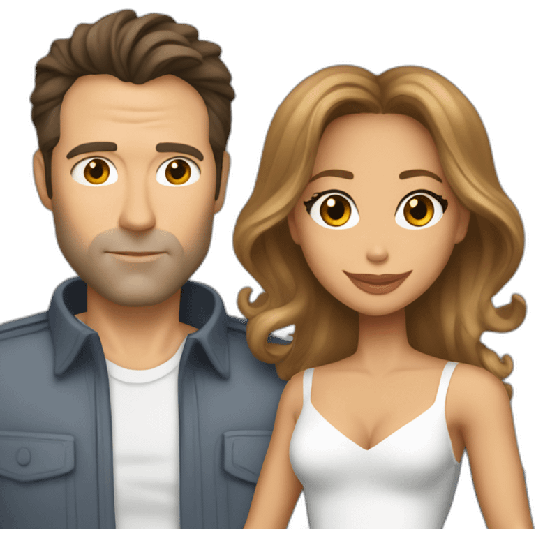 Jennifer Lopez and Ben affleck emoji