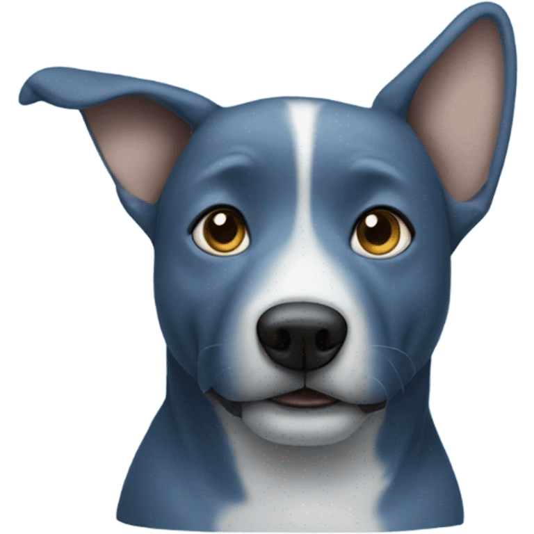 Blue dog emoji