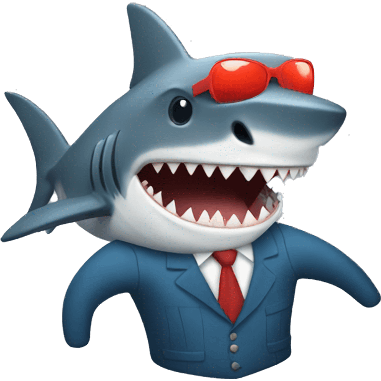 Shark and traje de baño emoji