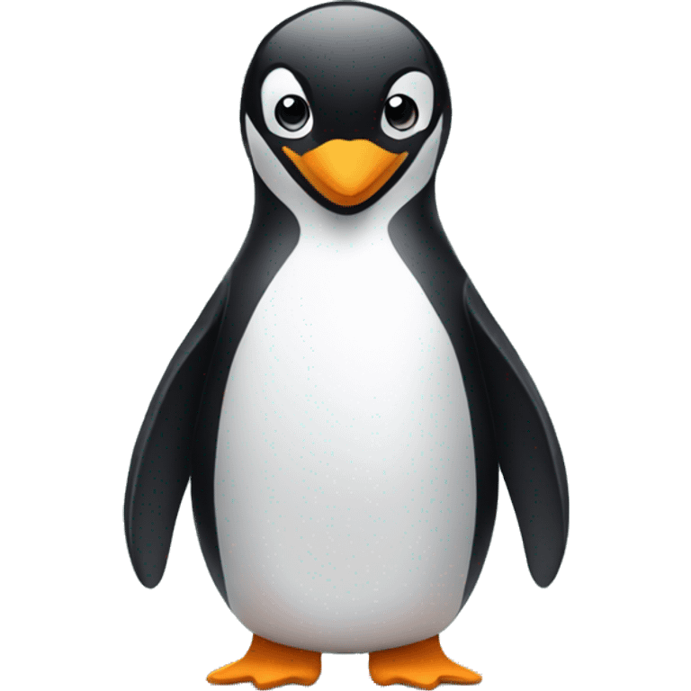 Penguin wearing a dress emoji