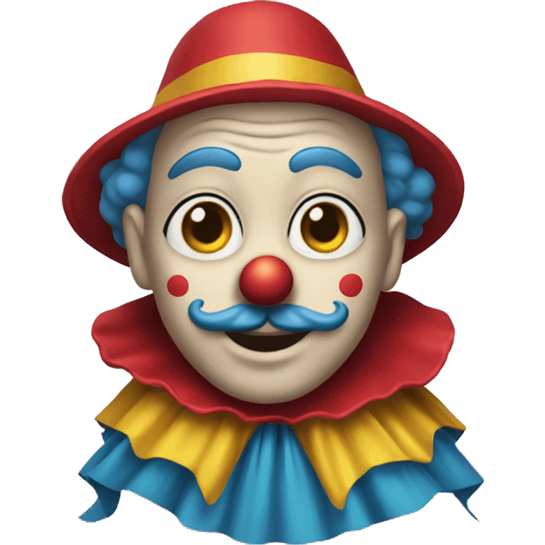 clown wearing a cape emoji