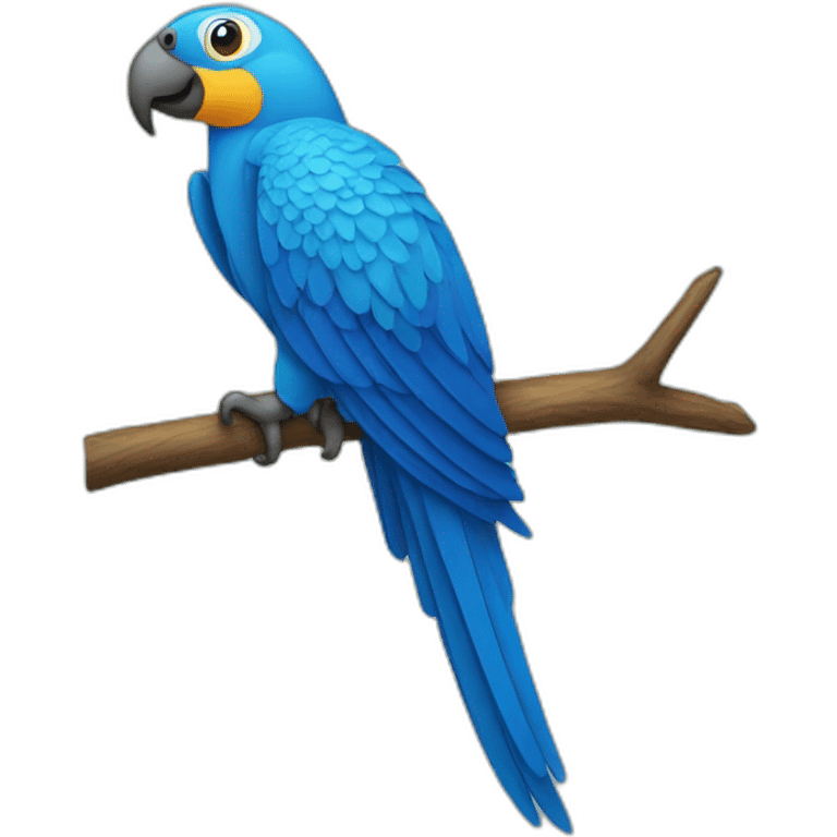 Blue parrot emoji