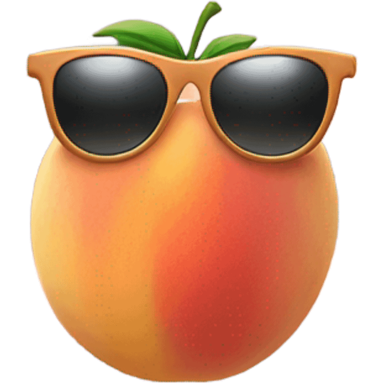 Peach with sunglasses  emoji