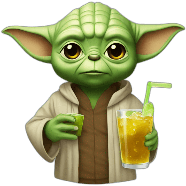 Yoda drink bear emoji