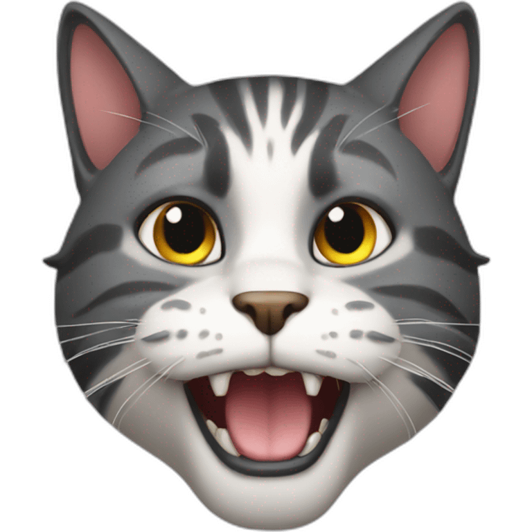 Nasty cat emoji