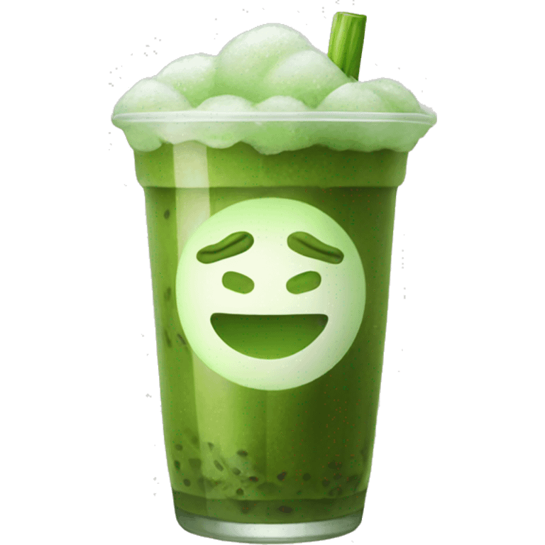 Iced matcha  emoji