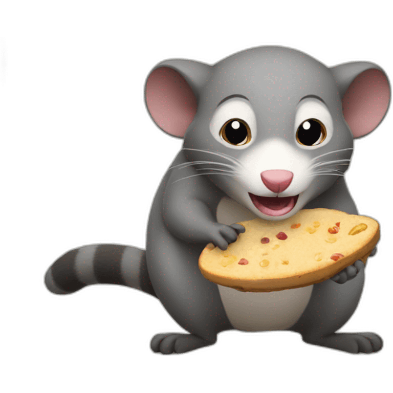 possum stealing food emoji