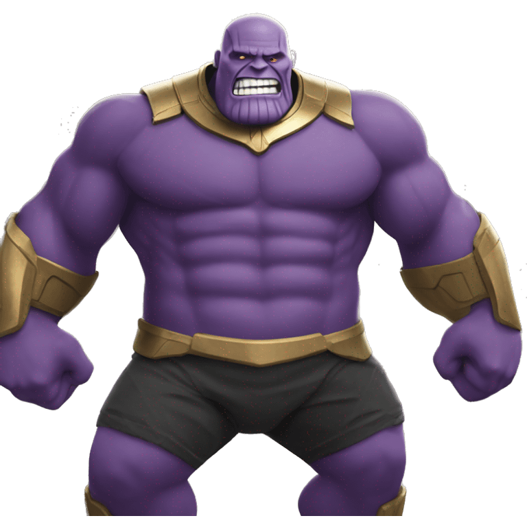 Thanos with a big butt emoji