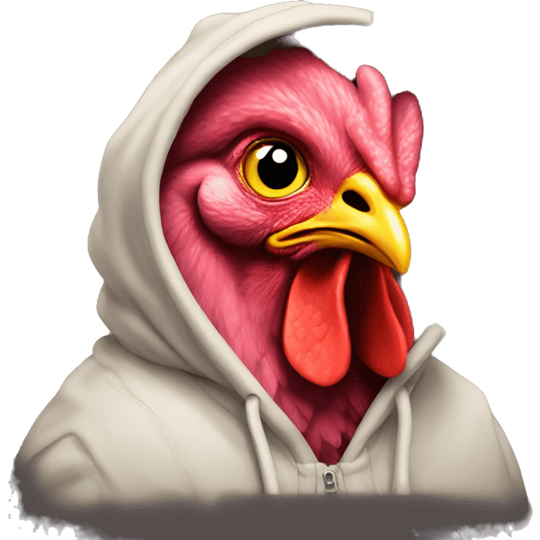 chicken with a Hoodie  emoji