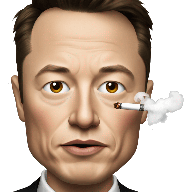 Elon musk smoking emoji