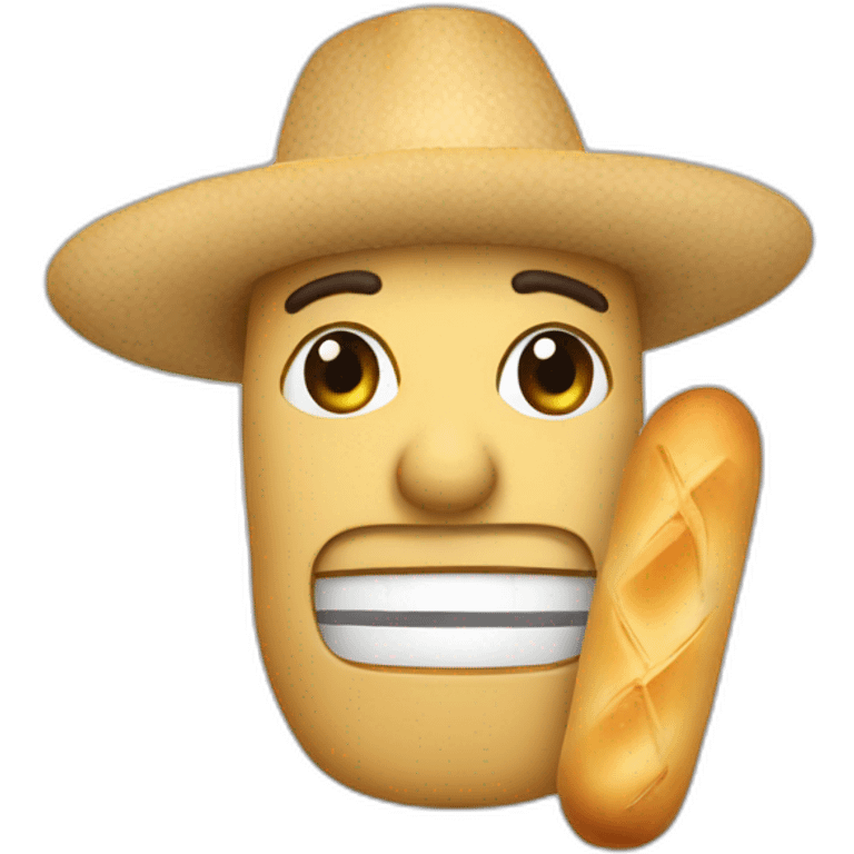 Mexicain avec baguette emoji