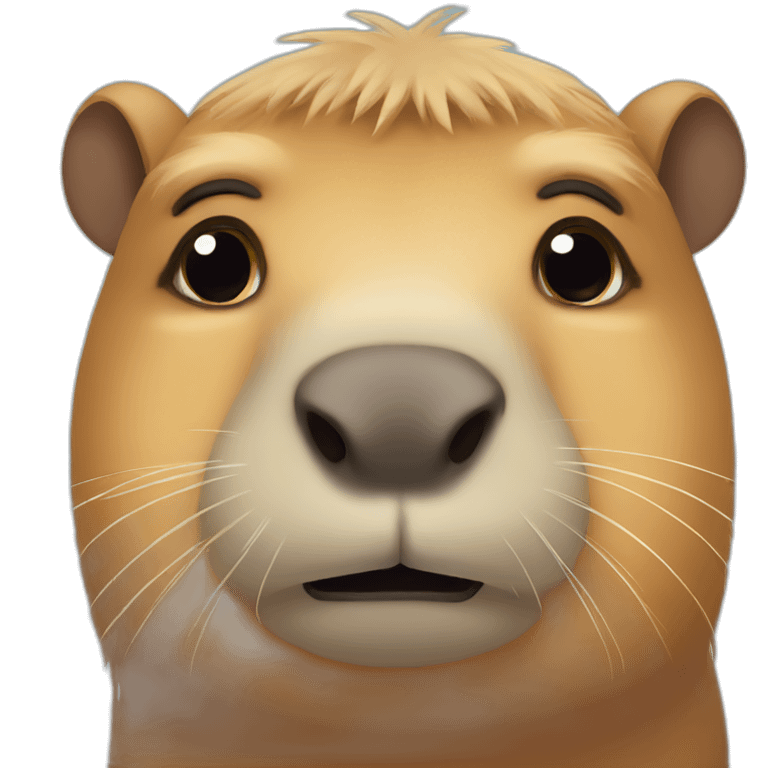 sad capybara face emoji