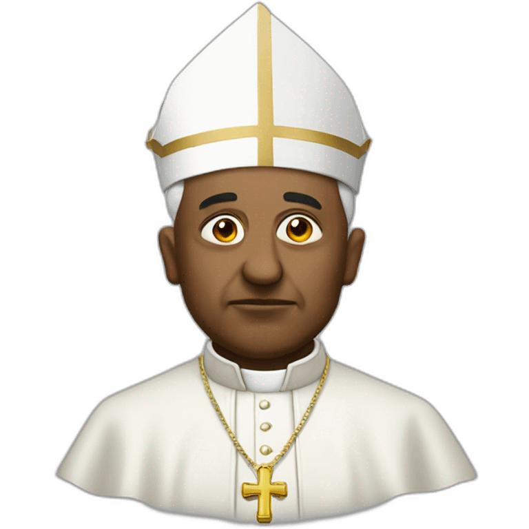 pope as gangster emoji