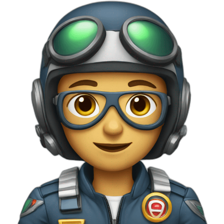 a super hero pilot emoji